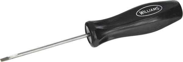 Williams JHWSDE-53 Endurogrip Cabinet Slotted Screwdriver, 3-Inch Blade Length, 1/8-Inch Tip
