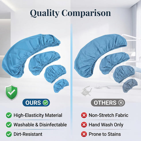 Naroote Set Full Chair Cover, High Elastic Chair Cover Washable Cushion Headrest Protector Kit with Complete Headrest