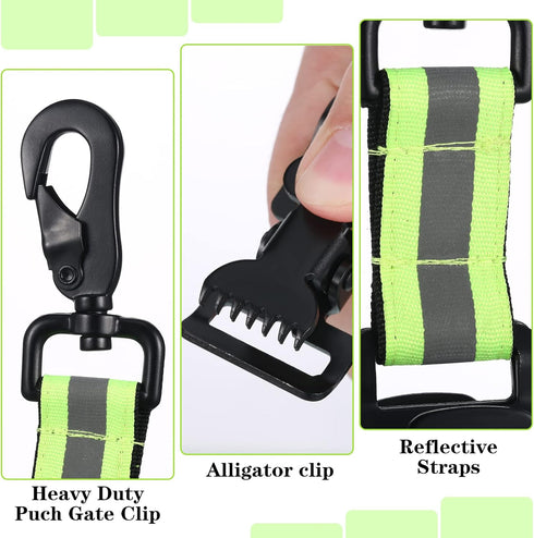 Yingzhao 2 Pieces Firefighter Glove Clip - Work Safety Glove Holder, Strap, Belt Clip for Firefighter Rescue