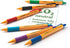 STABILO Ballpoint Pen Pack of 6 - Red, Blue, Black, Green, Turquoise, Lilac, Medium Point, Retractable