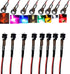 Ltvystore 80Pcs 5MM 5V 8Colors Bulb +80Pcs 5MM LED Pre Wired Prewired Lamp Light Prewired Emitting Diode Black LED