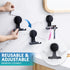 TAILI Shower Razor Holder Suction Cup, 2 Packs Heavy Duty Reusable Vacuum Suction Hooks for Bathroom