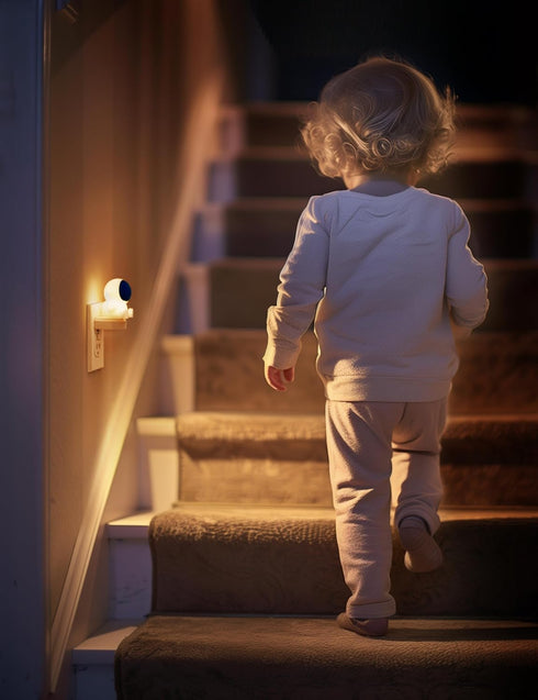 3D 3000K, 3 L LOHAS LED Night Light for Kids, Space Night Light Plug in, Dusk to Dawn Nursery Night Lights, RGB+Soft
