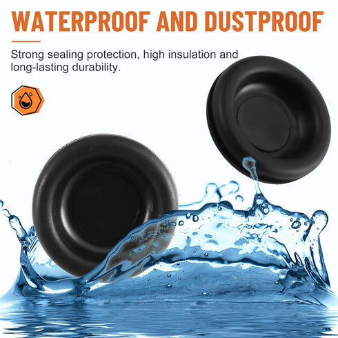 Yejesiy 210PCS Grommet 7 Grommets Grommet Rubber kit, Premium Sizes Rubber for Wiring, Automotive, Home Improvement