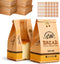 300 Pack Kraft Paper Bread Bags for Homemade Bread w/Clear Window &