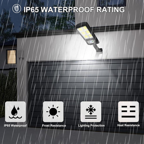 4 Pack 120 3 NUNET LED Solar Security Lights Outdoor, Motion Sensor with Remote Control, Modes Weatherproof, Dusk