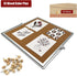 Desktop Cork Board, Double Sided Bulletin Board Message Board with 15 PCS Push Pins for Home School Office Decor