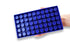 Vial Racks for 2mL Vials, 5 Pack, Blue Polypropylene, 50 Holes, 7.375" x 3.75" x .875", Autoclavable, CV2055