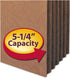 Smead File Pocket, Letter Size, Straight-Cut Tab, 5-1/4" Expansion, Redrope, 10 per Box (73234)