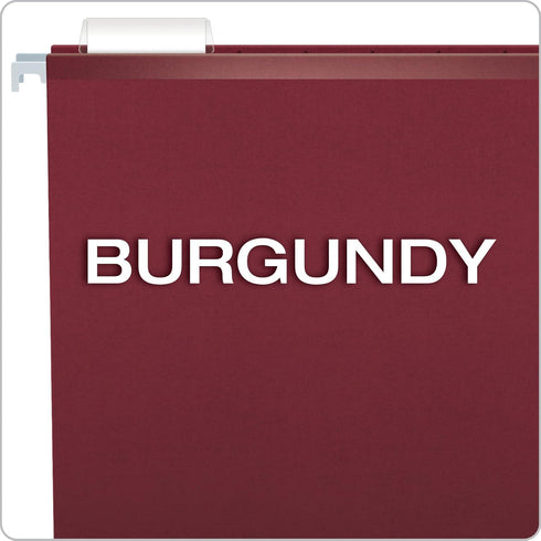 Pendaflex Esselte PFX415315BUR Reinforced Hanging Folders, Legal Size, Burgundy, 1/5 Cut, 25/BX (4153 1/5 BUR)