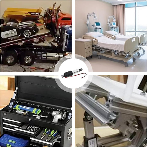 125mm 40N Mini Electric Linear Actuator, 12V Actuator with Brackets for Robotics & Home Automation