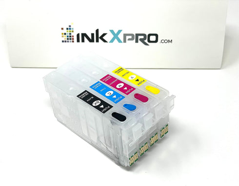 INKXPRO Remanufactured Empty Cartridges for Epson 812XL 812 XL with Single-use Chip for Workforce Pro Printers