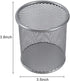 EasyPAG 2 Pack Silver Pencil Holder, Mesh Pen Cup Marker Holder for Home, School & Office