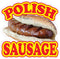 Fastasticdeals Food Truck Decals Polish Sausage Concession Restaurant Die-Cut Vinyl Sticker X37 &