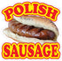 Fastasticdeals Food Truck Decals Polish Sausage Concession Restaurant Die-Cut Vinyl Sticker X37 &