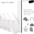 WEBI Over The Door Hooks, Door Hanger, Towel Rack, Coat Rack with 6 Hooks for Hanging Clothes and Hats (Bronze)