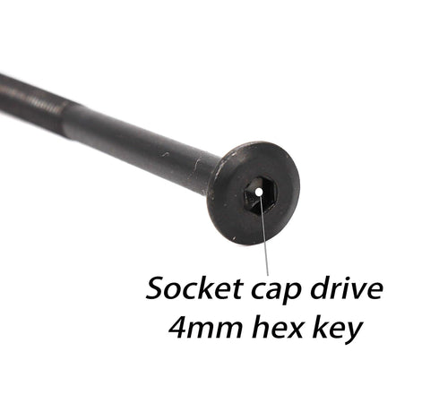 binifiMux M6 x 100mm Bunk Bed Bolts, IKEA Bedframe and Headboard Bolts, Pack of 10 Black Bolts