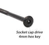 binifiMux M6 x 100mm Bunk Bed Bolts, IKEA Bedframe and Headboard Bolts, Pack of 10 Black Bolts