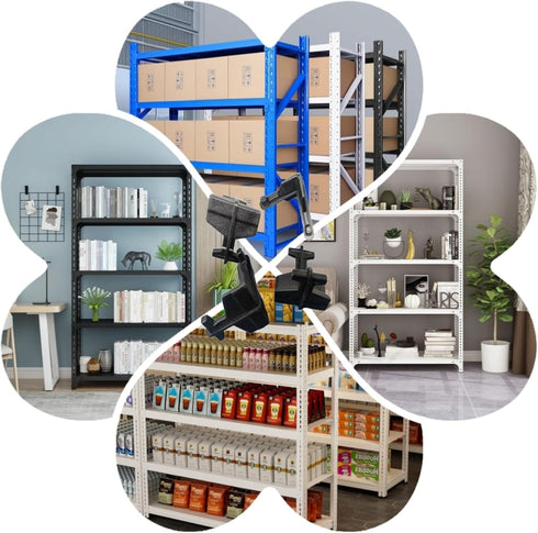 Sraseenomy 24 (12 12 Pcs Post Inserts Connectors for Storage Rack and Whalen Muscle Rack Shelving - PP Plastic, Sturdy