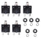 15A 125-250V AC, 50V DC Push Button Circuit Breaker, L1 Series, Manual Reset, Thermal, 5 Pack