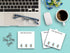 Butler in the Home Sticky Notes 3 Pack, 3"x3", 50 Sheets/Pad, Otter - Otterly Important Cute Memo Note Pads