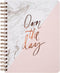Fringe Studio Spiral Notebook Journal, Marble Split, Narrow Ruled, 192 Pages, Paperback Cover, 7.8" W x 9.75" H