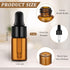 100 Pcs Amber Glass Mini Dropper Bottles Essential Oil Dropping Bottles Small Empty Sample Bottles Glass Vial with Dropper and Black Caps Tiny Amber Glass Bottles Perfume Jars for Traveling by Nuogo
