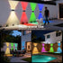 200Wide 8 6 Pack, IP66 TECKNET Solar Fence Lights, Up Down Lights & Lighting, Modes RGB Color Changing, Waterproof