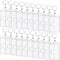 Hard Plastic Card ID Badge Holder with Keyring, Heavy Duty Clear Card Holder, Secure Credit Card ID Holder Keychain (20
