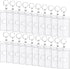 Hard Plastic Card ID Badge Holder with Keyring, Heavy Duty Clear Card Holder, Secure Credit Card ID Holder Keychain (20