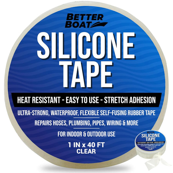Better Boat Heavy Duty Silicone Tape, Self Fusing Plumbing Tape for Water Pipe, Hose Repair, Waterproof Seal