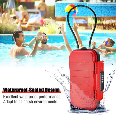 XXL Large Security Lock Box,Outdoor Waterproof Shockproof Travel Safe Lock Box with Removable Wire Rope,4-Digit Combination Safe Box for Dorm,Travel,Beach,Hotel,Car,Home,Office by VRESOURCING