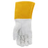 IRONCAT 6141 Kidskin TIG Welding Gloves Medium, Kevlar Thread Welding Gloves with 4 in. Gold Cuff, Straight Thumb, Natural