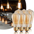 Sevici ST64 Bulbs 2 Pack,Amber Bulbs 110V 40W 240LM,E26 2200K Dimmable Bulb Edison Vintage Incandescent Light Base