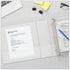 Universal 20748 White Slant-Ring Economy View Binder, 3-Inch Capacity