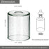 1-5/8 Inch E26 Base,4.7"W 6.3"H Glass Lamp Shade Replacement for Table Lamps/Floor Lamp/Chandelier/Pendant Light