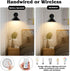 Merlight Set Dimmable Battery Wall Sconces of Two, Battery Operated Sconces, Cordless Wall Sconce, RGB Fabric Wall