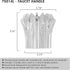 Tub and Shower 3 Piece Faucet Marquis Handles Replacement for Price Pfister Systems, 12 Point Broach, 3 Piece Set of Hot, Cold, Diverter, Clear Acrylic by Avalon Plumbing Supply