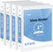 SUNEE 3 Ring Binder (White) - 1 Inch 4 Pack, Clear View Binder Three Ring PVC-Free (Fit 8.5x11 Inches) for School or