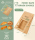 50PCS 2X Packaging 13.6x8.3x4.1in Thicker Brown Paper Bread Bags with Tabs | Kraft Homemade Sourdough Round Loaf