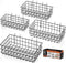 HORUSDY Peg Board Bins and Baskets, 4 Pack Square Style Pegboard Baskets and Bins for Organizing Workbenches,