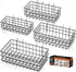HORUSDY Peg Board Bins and Baskets, 4 Pack Square Style Pegboard Baskets and Bins for Organizing Workbenches,