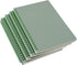 Yansanido Spiral Notebook, 4 Pcs A5 Thick Plastic Dark Green Hardcover, 8mm Ruled, 80 Sheets - 160 Pages Journals for