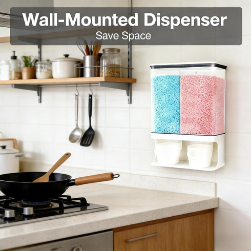 Generic (30oz)-White) Laundry Beads Dispenser -Laundry Detergent Dispenser, Easy Access to Scented Beads, Laundry Room