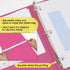 BAZIC 1" Economy View 3 Ring Binder Organizer - Fuchsia, Round Ring, Holds 175 Sheets, 1-Count