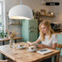 7.87in E26 (20cm/7.87in) Wabi Sabi Pendant Light Oval, Small Japanese Ceiling Fixture for Bedroom Bedside Entryway
