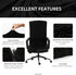 Water Resistant Stretch Office Chair Cover with Durable Zipper, Universal Washable Spandex Slipcovers for Pets