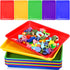 Maitys 15 Pcs Flat Plastic Trays 16.1 x 11.8'' Sensory Storage Tray, Stackable Classroom Bins for Office Home Organizer