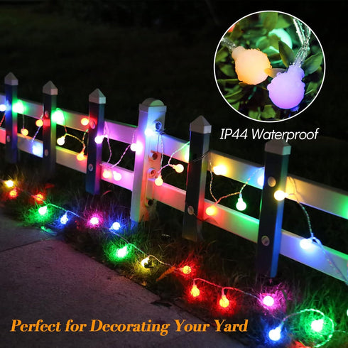 18ft 50 8 ALOVECO LED String Lights LEDs Battery Operated String Lights with Remote Modes Waterproof Globe Starry Fairy