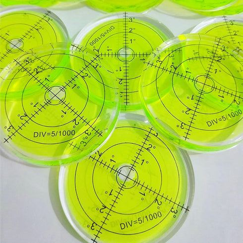 Bubble Spirit Level 66MM Degree Marked Surface Circular Level Bubble Measuring Layout Tools by SIZIKJXGHWYI